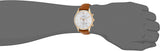 Emporio Armani Quartz Silver Dial Brown Leather Strap Watch For Men - AR11043 Authentic Buy Shop Now