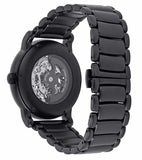 Emporio Armani Meccanico Skeleton Black Dial Black Steel Strap Watch For Men - AR60045 Authentic Buy Shop Now