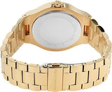 Michael Kors Lennox Three Hand Crystals White Dial Gold Steel Strap Watch For Women - MK6991 Authentic Buy Shop Now