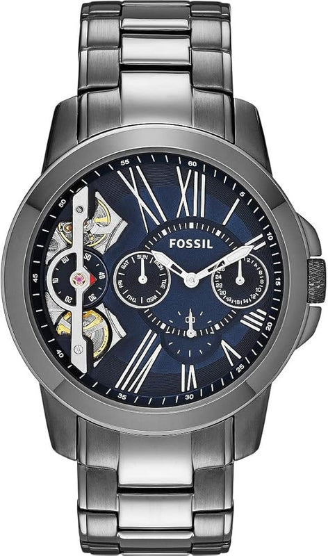 Fossil Grant Twist Multifunction Blue Dial Grey Steel Strap Watch for Men - ME1146 Authentic Buy Shop Now