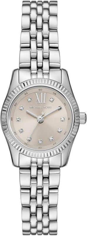 Michael Kors Lexington Three-Hand Silver Dial Silver Steel Strap Watch for Women - MK4843 Authentic Buy Shop Now