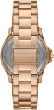 Michael Kors Everest Three Hand Quartz Black Dial Gold Steel Strap Watch For Men - MK9140 Authentic Buy Shop Now