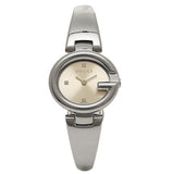 Gucci Guccissima Quartz Silver Dial Silver Steel Strap Watch For Women - YA134502 Authentic Buy Shop Now