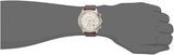 Emporio Armani Chronograph White Dial Brown Leather Strap Watch For Men - AR11033 Authentic Buy Shop Now
