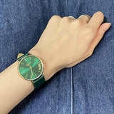 Coach Perry Green Dial Green Leather Strap Watch for Women - 14503383-C Authentic Buy Shop Now