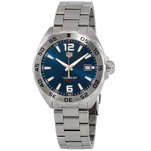 Tag Heuer Formula 1 Blue Dial Silver Steel Strap Watch for Men - WAZ1118.BA0875 Authentic Buy Shop Now
