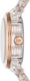 Michael Kors Runway Analog Crystals Rose Gold Dial Two Tone Steel Strap Watch for Women - MK7355 Authentic Buy Shop Now