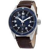 Tag Heuer Autavia Calibre 5 Automatic Blue Dial Brown Leather Strap Watch for Men - WBE5116.FC8266 Authentic Buy Shop Now