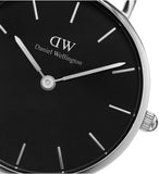 Daniel Wellington Classic Petite York Black Dial Brown Leather Strap Watch For Women - DW00100238 Authentic Buy Shop Now