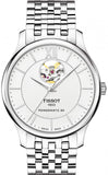 Tissot Tradition Powermatic 80 Open Heart Automatic Watch For Men - T063.907.11.038.00 Authentic Buy Shop Now
