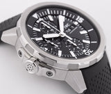 IWC Aquatimer Chronograph Black Dial Black Leather Strap Watch for Men - IW376803 Authentic Buy Shop Now