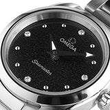 Omega Seamaster Aqua Terra Quartz Diamond Black Dial Silver Steel Strap Watch for Women - 220.10.28.60.51.001 Authentic Buy Shop Now