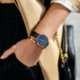 Daniel Wellington Petite Ashfield Black Dial Black Mesh Bracelet Watch Watch For Women - DW00100201 Authentic Buy Shop Now