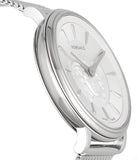 Versace V-Circle Silver Dial Silver Mesh Bracelet Watch for Men - VBQ060017 Authentic Buy Shop Now