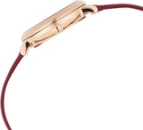 Marc Jacobs Baker Maroon Dial Maroon Leather Strap Watch for Women - MBM1271 Authentic Buy Shop Now