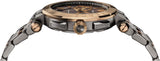 Versace Aion Chronograph Black Dial Grey Steel Strap Watch for Men - VBR050017 Authentic Buy Shop Now