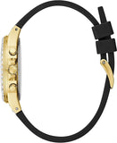 Guess Moonlight Crystals Silver Dial Black Silicone Strap Watch For Women - GW0257L1 Authentic Buy Shop Now