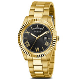 Guess Connoisseur Black Dial Gold Steel Strap Watch for Men - GW0265G3 Authentic Buy Shop Now