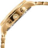 Michael Kors Lexington Chronograph Blue Dial Gold Steel Strap Watch For Women - MK7216 Authentic Buy Shop Now