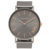 Coach Perry Grey Dial Grey Mesh Bracelet Watch for Women - 14503127 Authentic Buy Shop Now