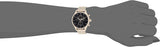 Hugo Boss Companion Chronograph Black Dial Rose Gold Steel Strap Watch For Men - 1513548 Authentic Buy Shop Now