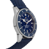 Breitling Superocean Heritage B20 Automatic 42 Blue Dial Blue Mesh Bracelet Watch for Men - AB2010161C1S1 Authentic Buy Shop Now