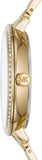 Michael Kors Charley Three-Hand Quartz Gold Dial Gold Steel Strap Watch for Women - MK4399 Authentic Buy Shop Now
