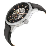 Fossil Townsman Skeleton Black Dial Black Leather Strap Watch for Men - ME3153 Authentic Buy Shop Now
