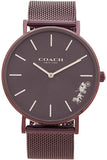 Coach Perry Purple Dial Purple Mesh Bracelet Watch for Women - 14503484 Authentic Buy Shop Now