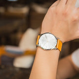 Calvin Klein City Quartz White Dial Light Brown Leather Strap Watch For Men - K2G21138 Authentic Buy Shop Now