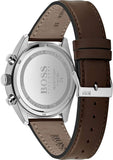 Hugo Boss Champion Grey Dial Brown Leather Strap Watch for Men - 1513815 Authentic Buy Shop Now
