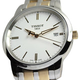 Tissot T Classic Dream White Dial Two Tone Steel Strap Watch for Men - T033.410.22.011.01 Authentic Buy Shop Now