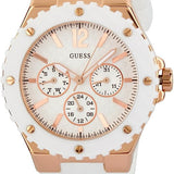 Guess Overdrive Analog White Dial White Rubber Strap Watch for Women - W10614L2 Authentic Buy Shop Now