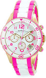 Marc Jacobs Rock Chronograph White Dial Two Tone Silicone Strap Watch for Women - MBM2593 Authentic Buy Shop Now