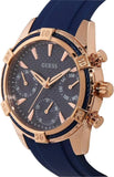 Guess Analog Quartz Blue Dial Blue Rubber Strap Watch For Women - W0562L3 Authentic Buy Shop Now