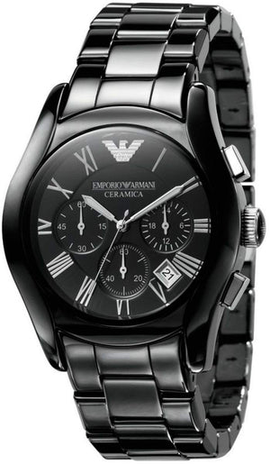 Emporio Armani Black Ceramic Dial Ceramic Strap Watch For Women - AR1401 Authentic Buy Shop Now