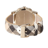 Burberry The City White Dial Haymarket Beige Leather Strap Watch for Women - BU9752 Authentic Buy Shop Now