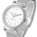 Coach Madison White Dial Silver Mesh Bracelet Watch for Women - 14502651 Authentic Buy Shop Now
