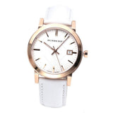 Burberry The City White Dial White Leather Strap Watch for Women - BU9012 Authentic Buy Shop Now