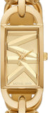 Michael Kors Empire Three Hand Gold Dial Gold Steel Strap Watch For Women - MK7406 Authentic Buy Shop Now