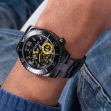 Guess Axel Multifunction Black Dial Black Steel Strap Watch For Men - GW0488G3 Authentic Buy Shop Now