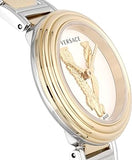 Versace Virtus Quartz White Dial Two Tone Steel Strap Watch For Women - VET300721 Authentic Buy Shop Now