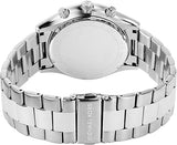 Michael Kors Slim Runway Chronograph Blue Dial Silver Steel Strap Watch For Men - MK8917 Authentic Buy Shop Now