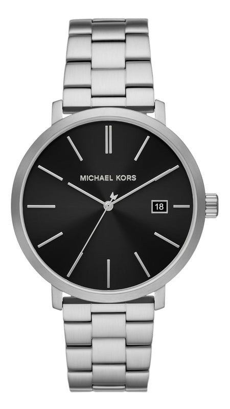 Michael Kors Blake Quartz Black Dial Silver Steel Strap Watch for Men - MK9133 Authentic Buy Shop Now
