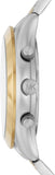 Michael Kors Slim Runway Chronograph White Dial Two Tone Steel Strap Watch For Women - MK8986 Authentic Buy Shop Now