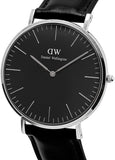 Daniel Wellington Classic Petite Reading Black Dial Black Leather Strap Watch For Women - DW00100235 Authentic Buy Shop Now