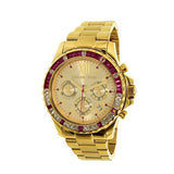 Michael Kors Everest Chronograph Gold Dial Gold Steel Strap Watch for Women - MK5871 Authentic Buy Shop Now
