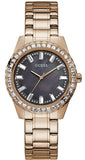 Guess Sparkler Diamonds Black Dial Rose Gold Steel Strap Watch for Women - GW0111L3 Authentic Buy Shop Now