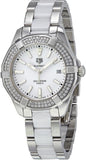 Tag Heuer Aquaracer Diamonds White Dial Two Tone Steel Strap Watch for Women - WAY131F.BA0914 Authentic Buy Shop Now