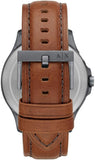 Armani Exchange Hampton Chronograph Grey Dial Brown Leather Strap Watch For Men - AX2414 Authentic Buy Shop Now